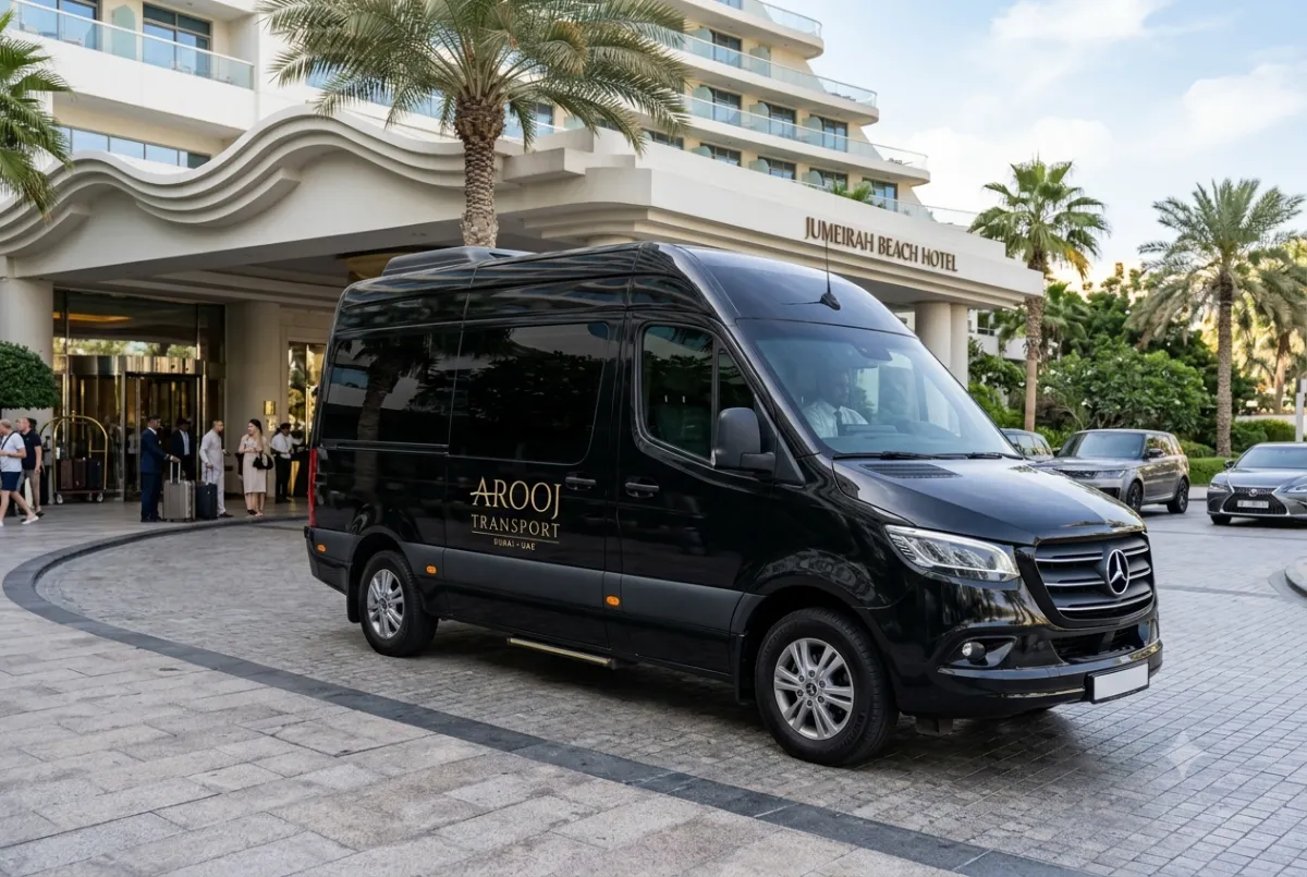 Mercedes Sprinter For Hotel Transfer Services in Dubai & UAE-Areej