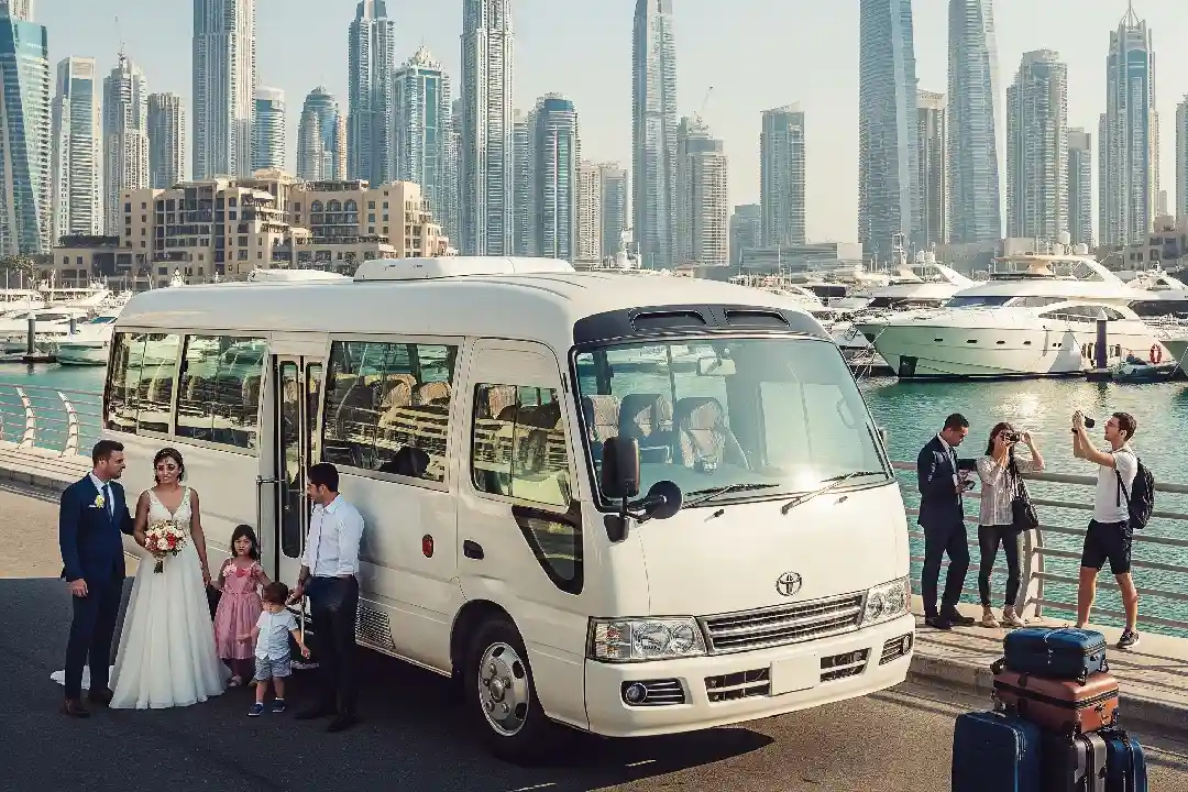 30 Seater Coaster Bus Rental in Dubai