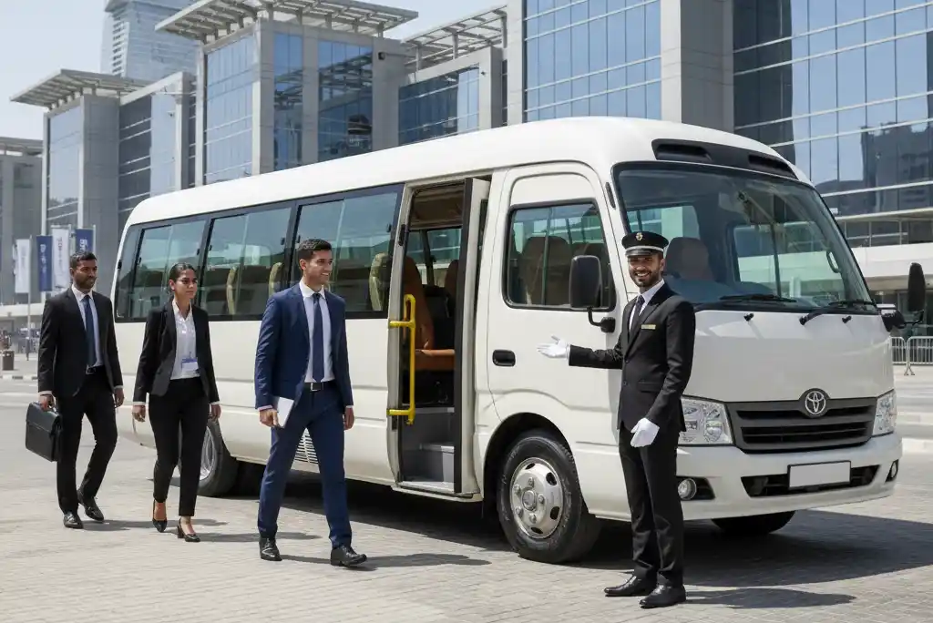 Hire 30 Seater Coaster for Corporate Events in Dubai And UAE