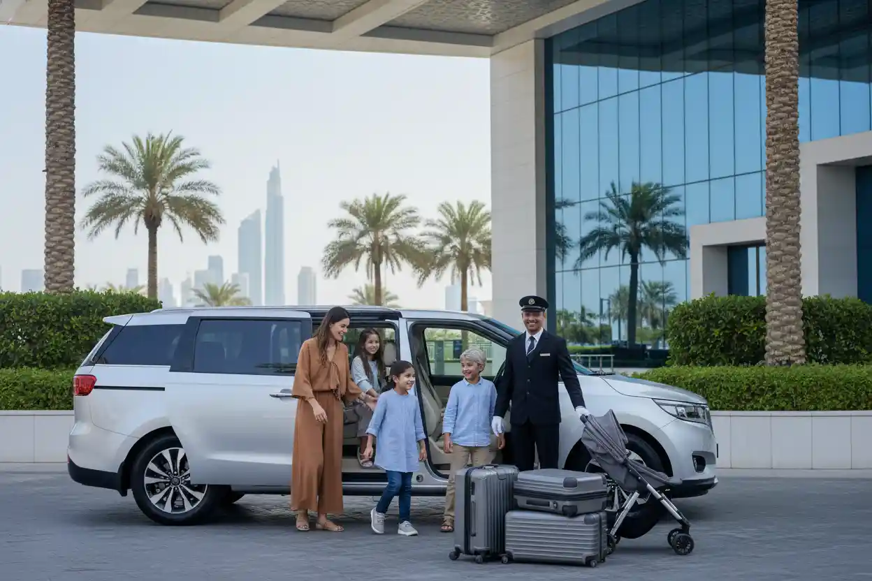 Rent 7 seaters for Family Hotel Transfers in Dubai