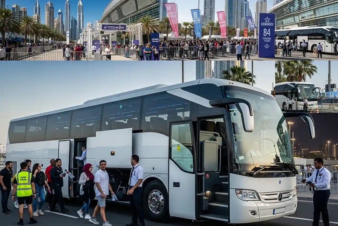 84 Seater buses for Event transportation in Dubai And UAE