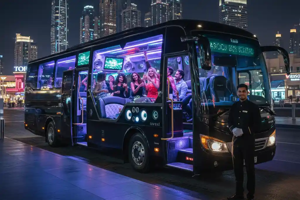 Rent A bus For Bachelor & Bachelorette Party in Dubai And UAE