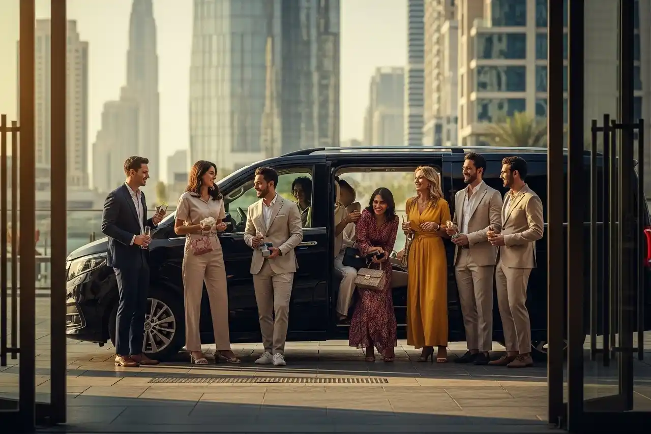 Book 7 Seater Cars for Parties in Dubai | Reliable Party Transport in UAE