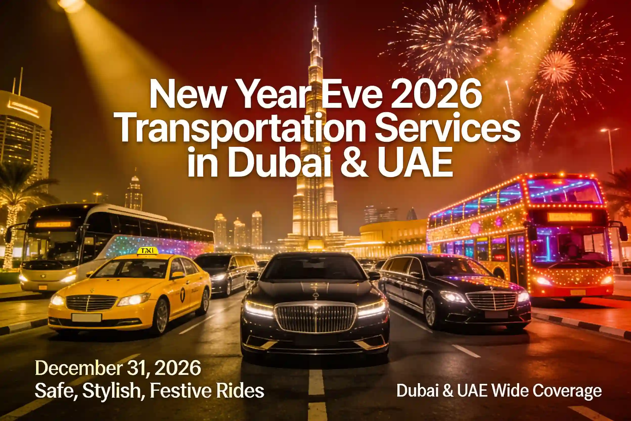 Transportation Services for New Year Celebtations 2026 in Dubai and UAE